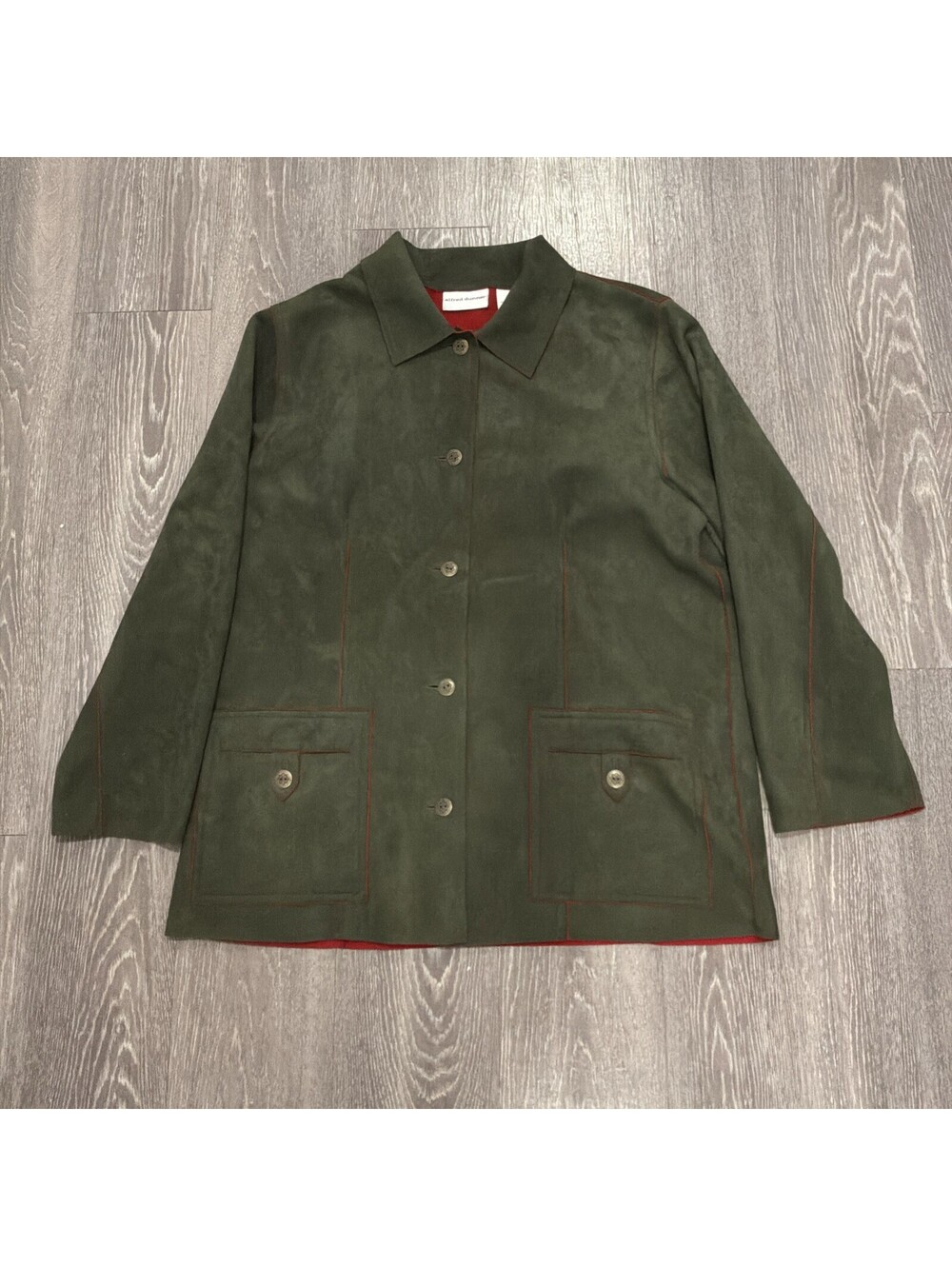 Alfred Dunner Womens Jacket Size 12 Green